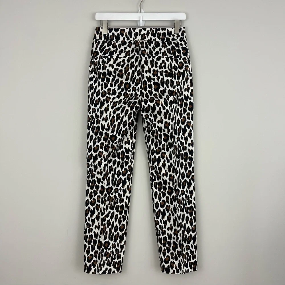 J. Crew Tall High Rise Remi Pant in Leopard Print